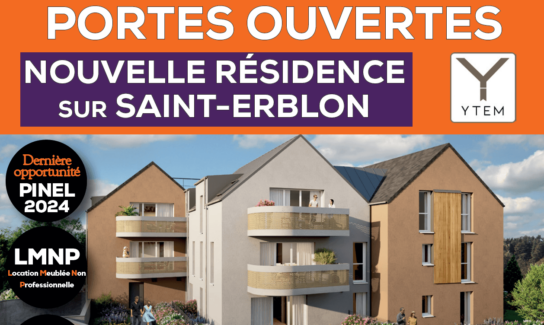 PORTES OUVERTES les 20 et 21 septembre pour découvrir la nouvelle résidence YTEM à Saint-Erblon !