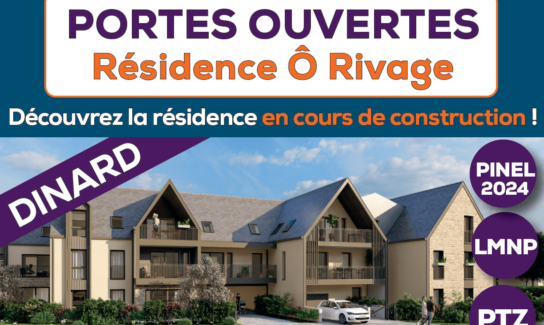 Portes ouvertes au sein du bureau de vente de la résidence Ô Rivage à DINARD les 30 et 31 octobre 2024